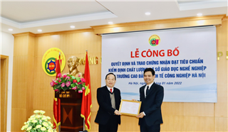 Công nhận Kết quả đánh giá chất lượng Cơ sở giáo dục nghề nghiệp năm 2021